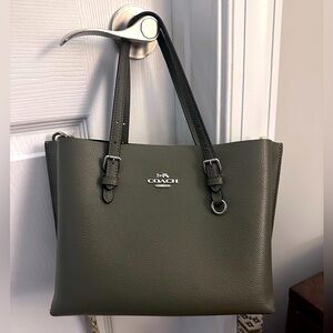 Olive Green Coach Shoulder Bag